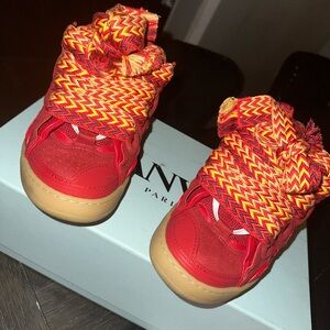 Red Lanvins Sz 7 ❤️✨